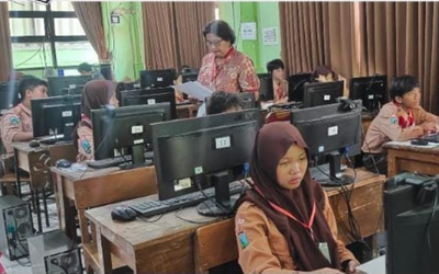 Hari Kedua Pelaksanaan ANBK di SMP Negeri 7 Surabaya