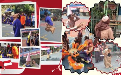 Keseruan Lomba 17 Agustus di SMP Negeri 7 Surabaya