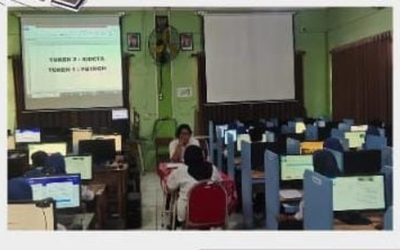 Hari Pertama Pelaksanaan ANBK di SMP Negeri 7 Surabaya