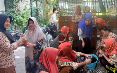 Aksi Pengumpulan Minyak Jelantah di SMP Negeri 7 Surabaya